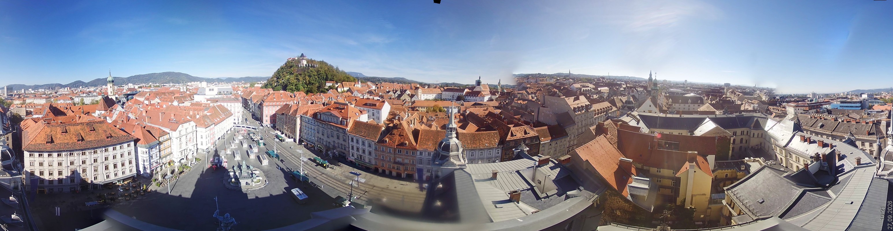 Archiv Foto Webcam Grazer Rathaus