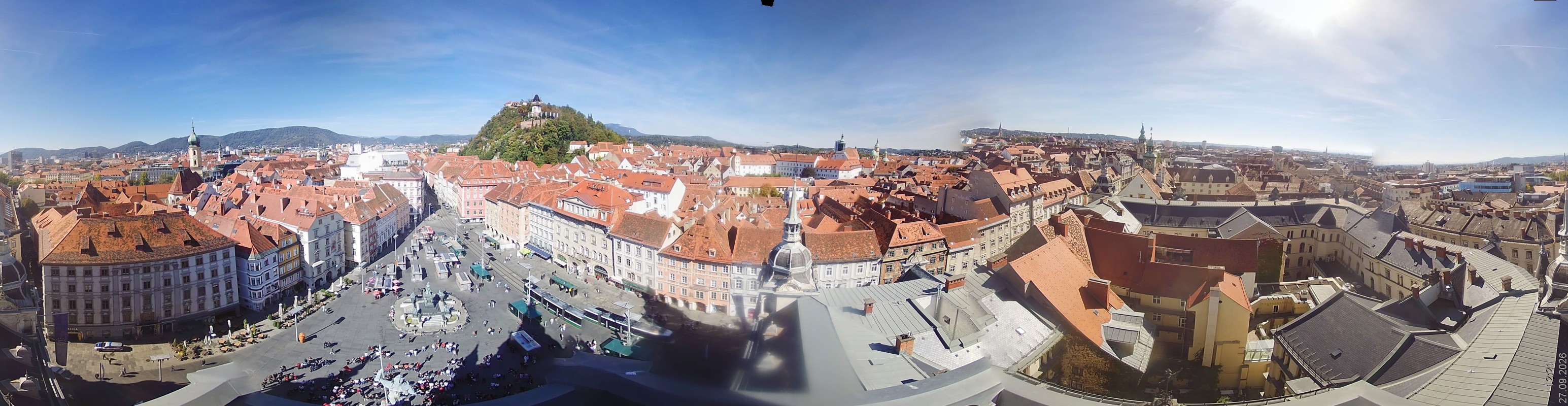 Archiv Foto Webcam Grazer Rathaus