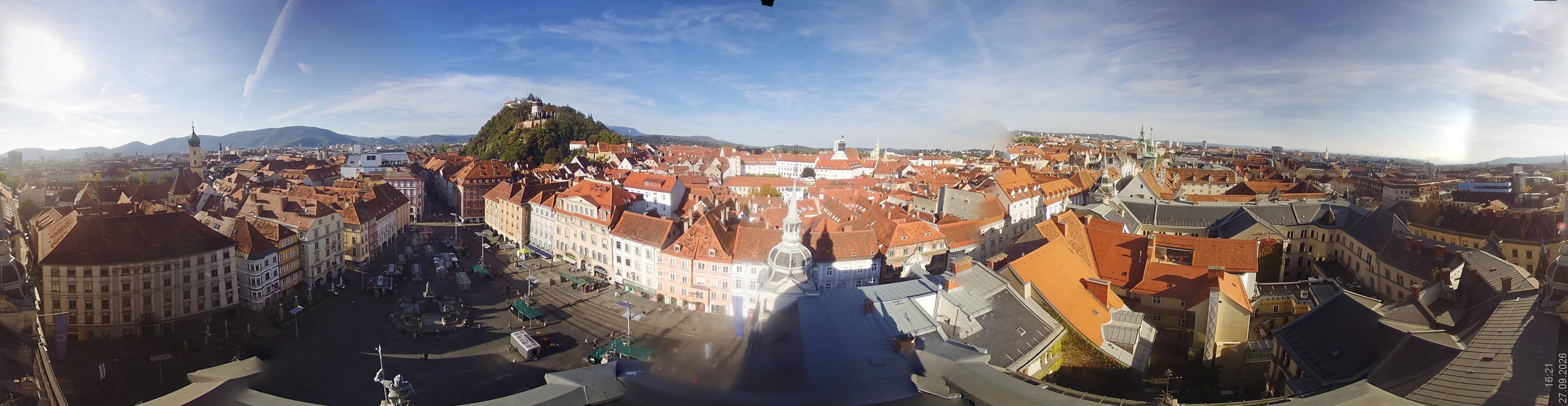 Archiv Foto Webcam Grazer Rathaus
