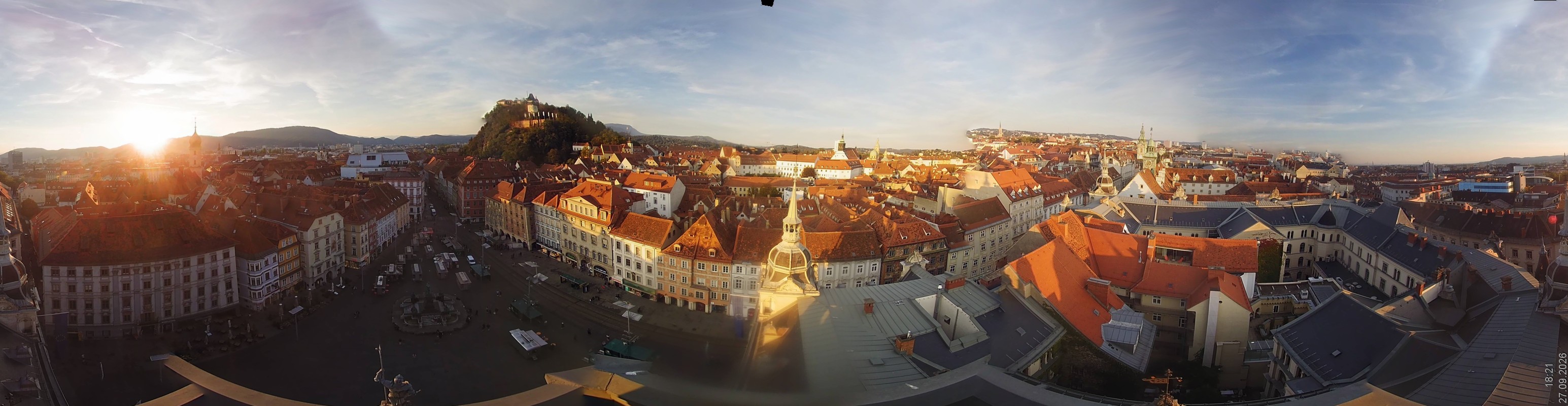 Archiv Foto Webcam Grazer Rathaus