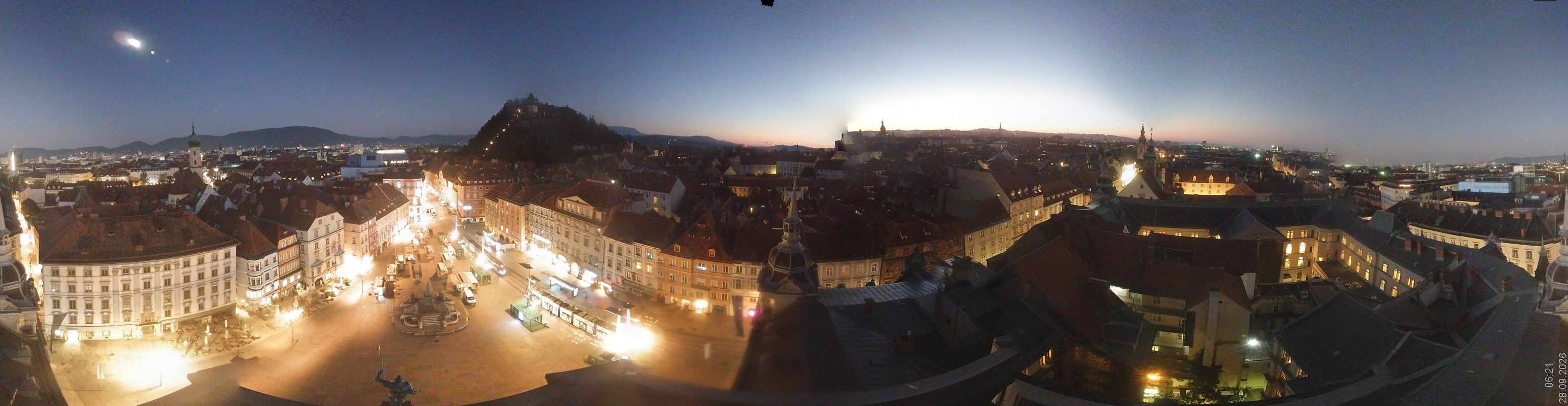 Archiv Foto Webcam Grazer Rathaus