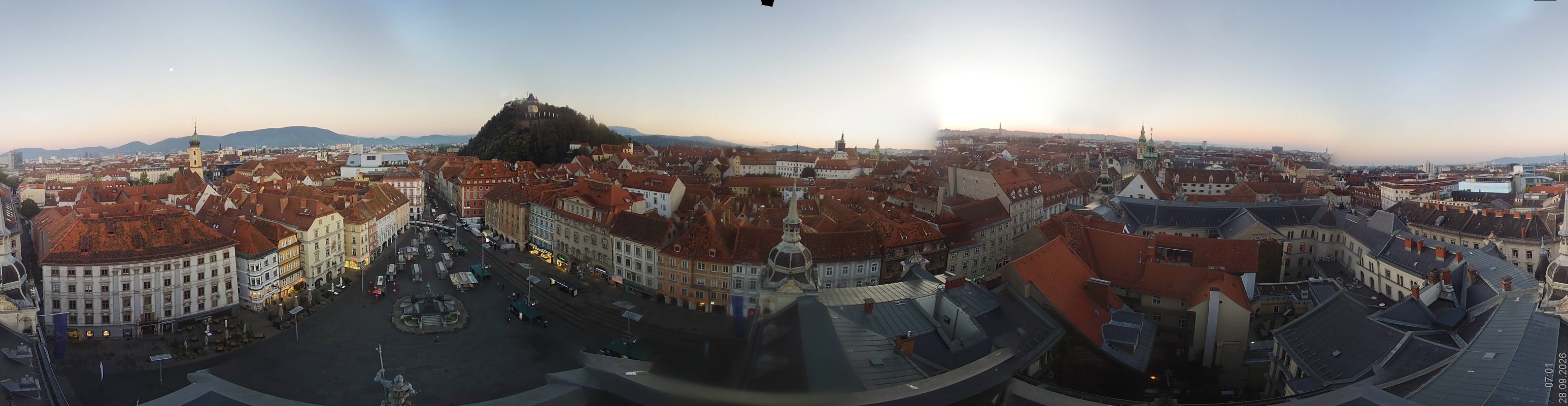 Archiv Foto Webcam Grazer Rathaus