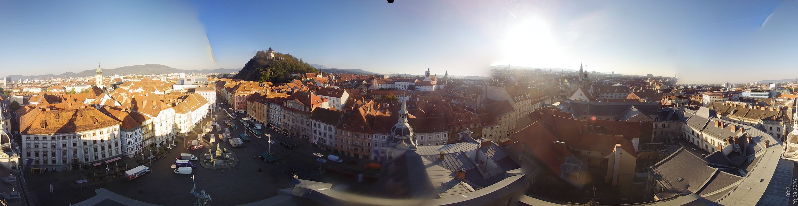 Archiv Foto Webcam Grazer Rathaus