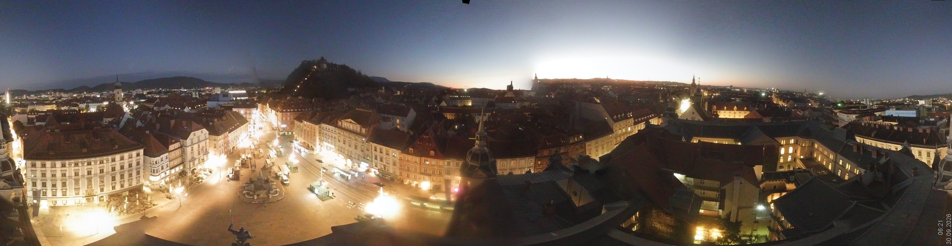 Archiv Foto Webcam Grazer Rathaus