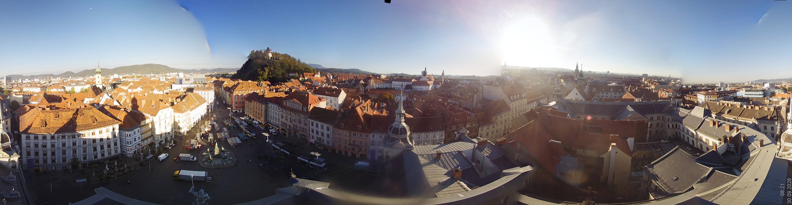 Archiv Foto Webcam Grazer Rathaus