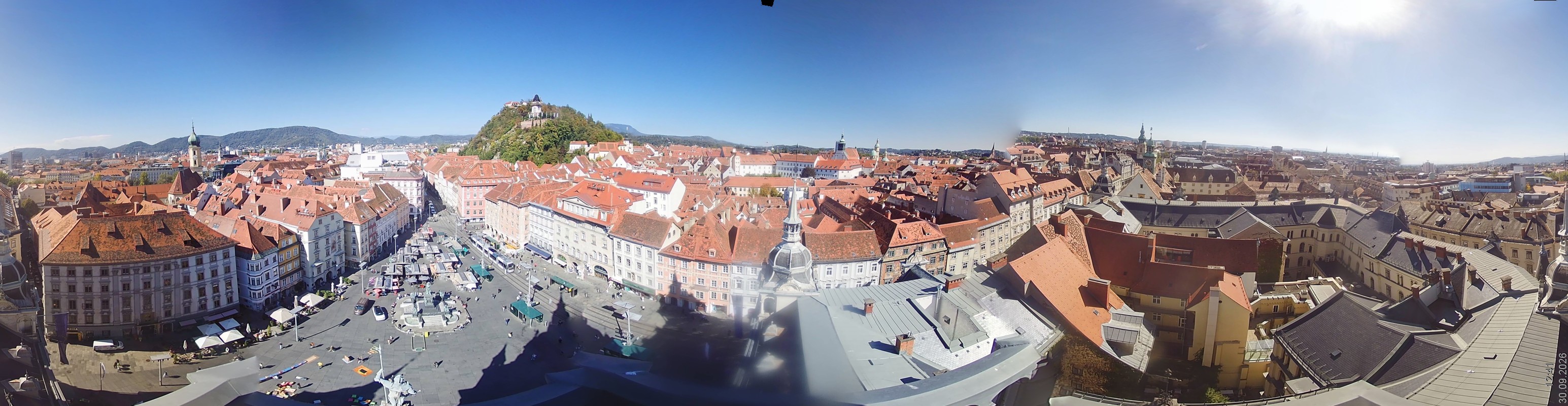 Archiv Foto Webcam Grazer Rathaus