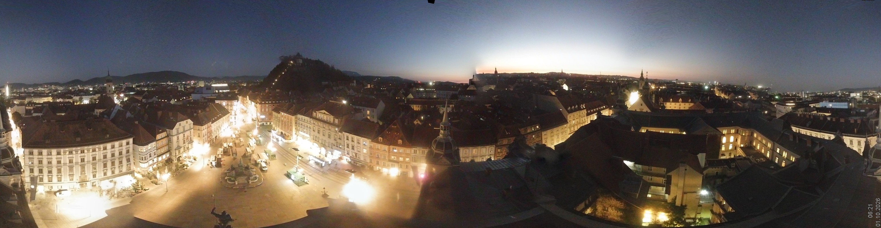 Archiv Foto Webcam Grazer Rathaus