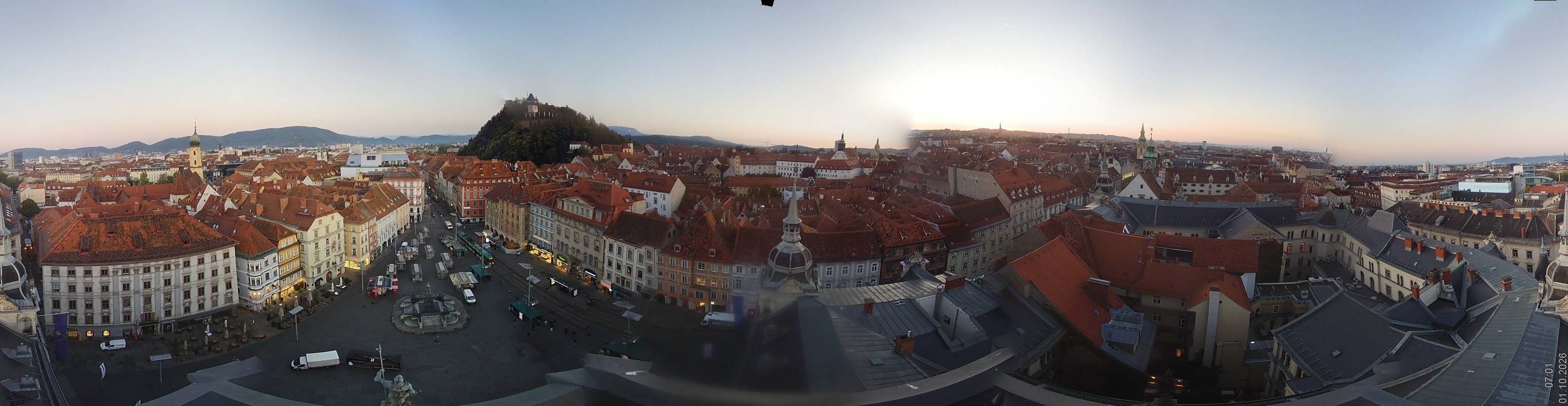 Archiv Foto Webcam Grazer Rathaus