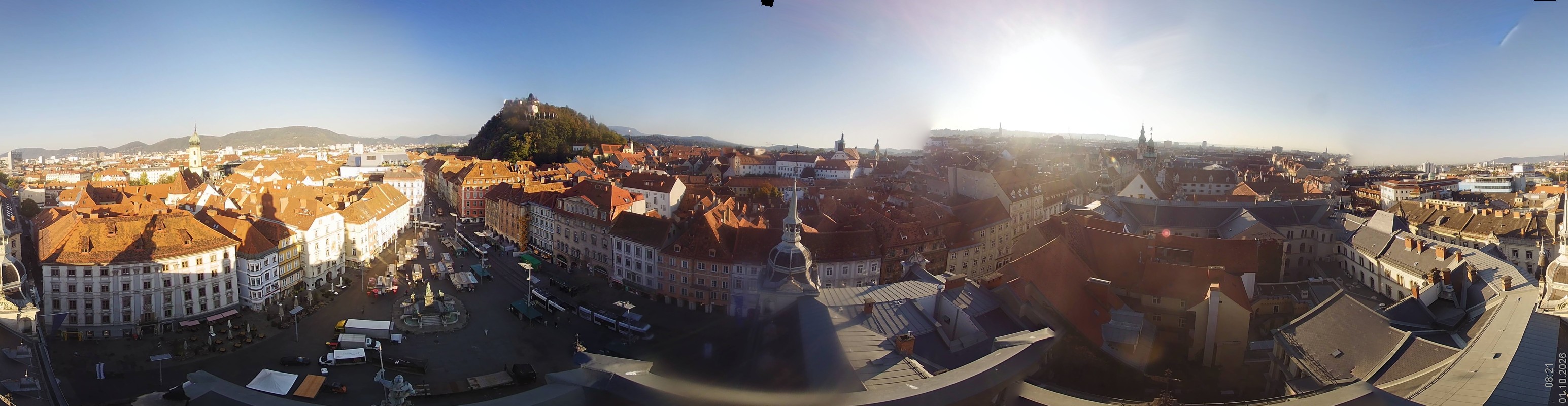 Archiv Foto Webcam Grazer Rathaus