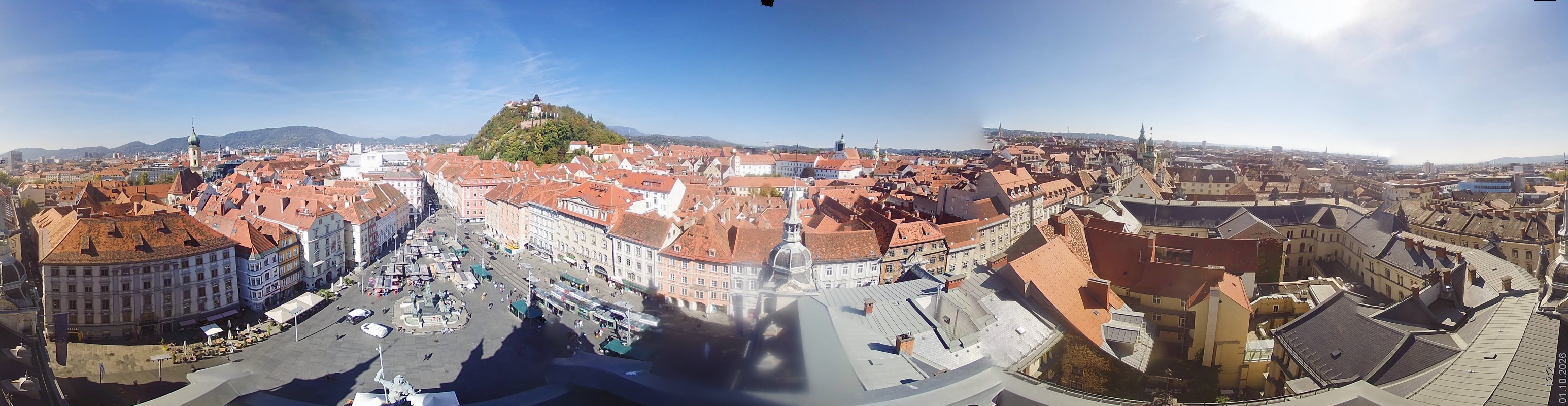 Archiv Foto Webcam Grazer Rathaus