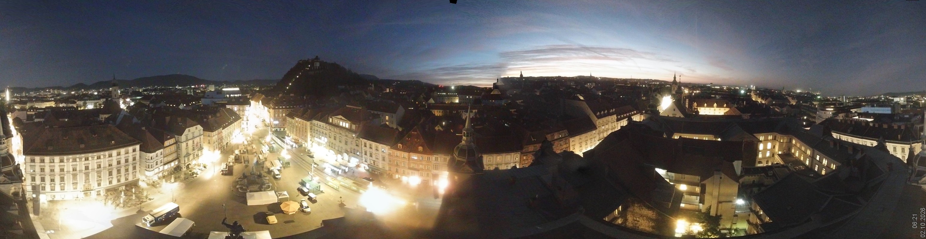 Archiv Foto Webcam Grazer Rathaus