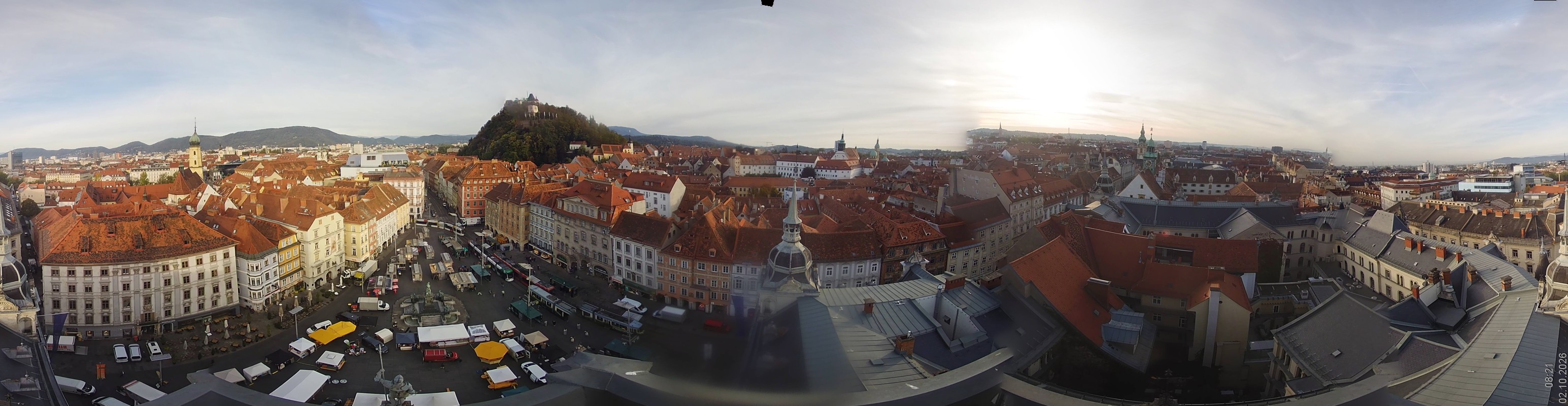 Archiv Foto Webcam Grazer Rathaus