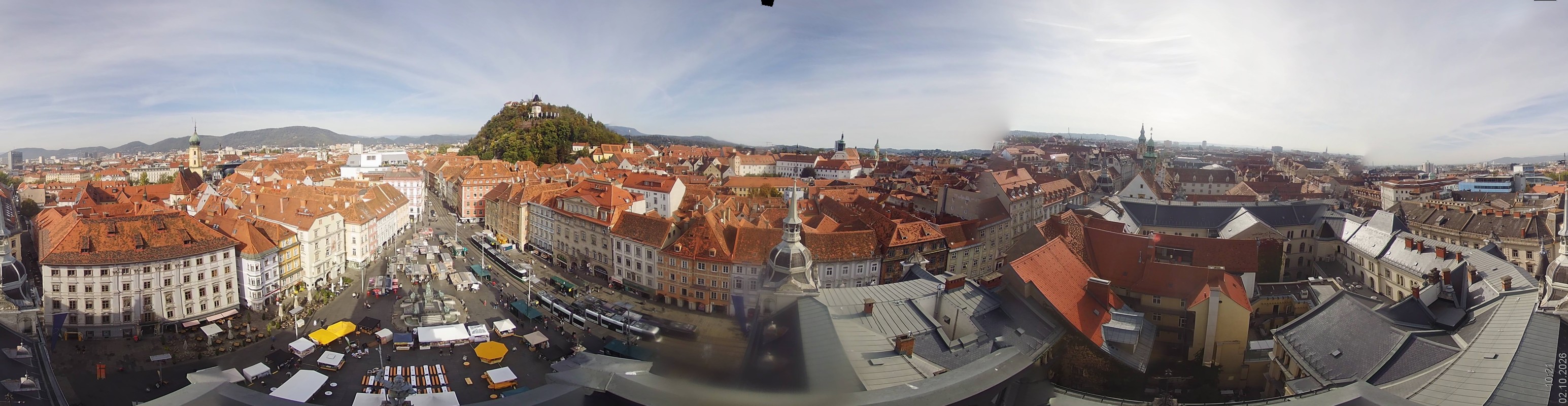 Archiv Foto Webcam Grazer Rathaus