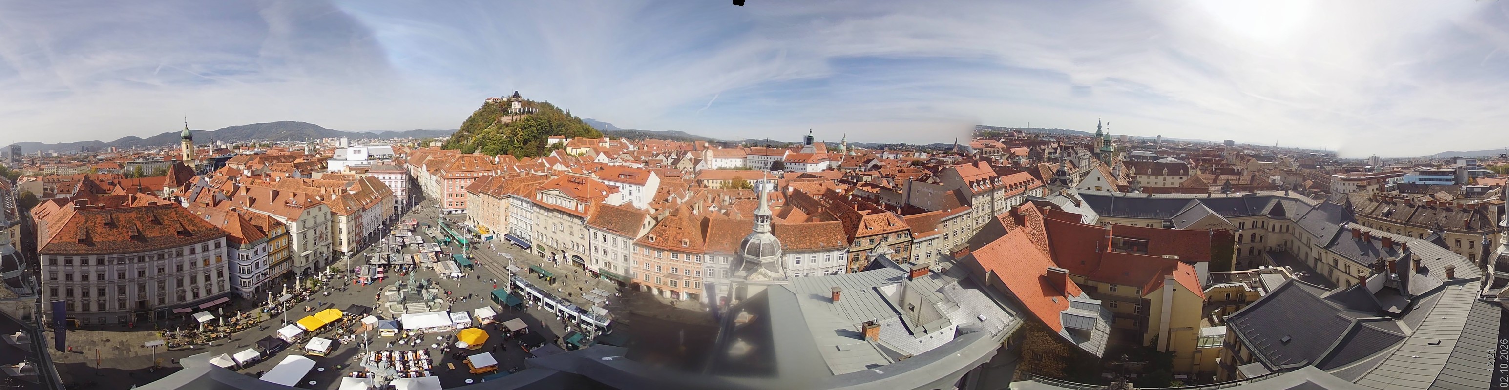 Archiv Foto Webcam Grazer Rathaus