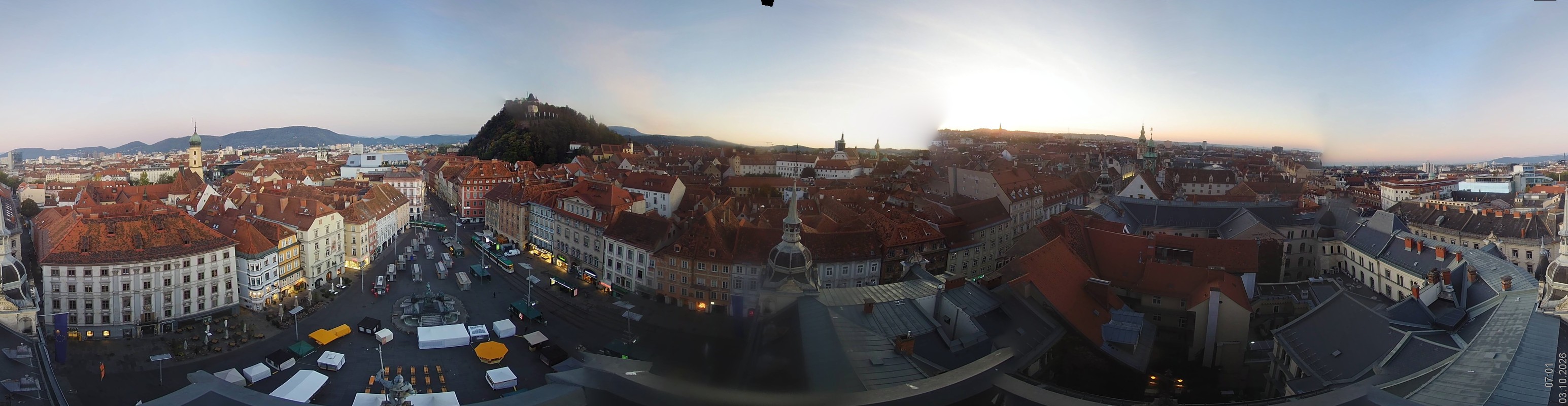 Archiv Foto Webcam Grazer Rathaus