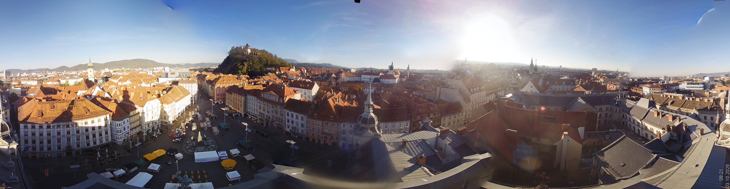 Archiv Foto Webcam Grazer Rathaus