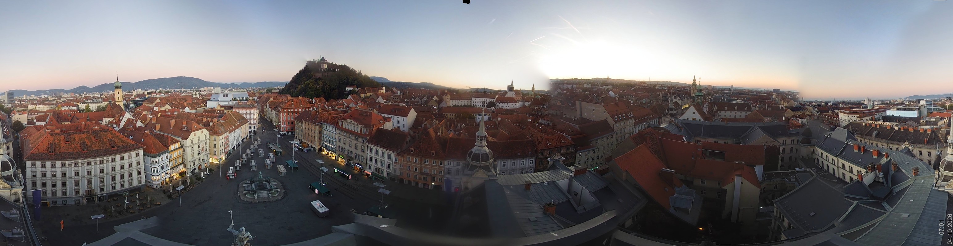 Archiv Foto Webcam Grazer Rathaus