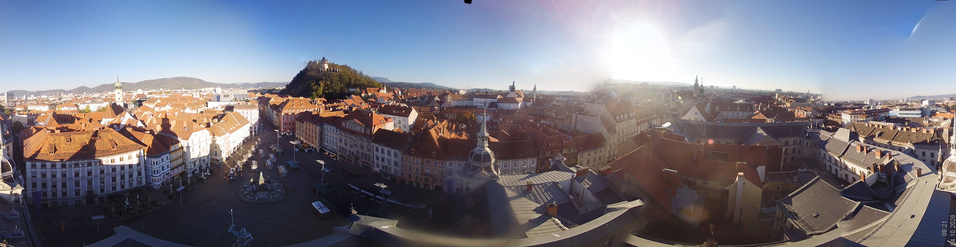 Archiv Foto Webcam Grazer Rathaus