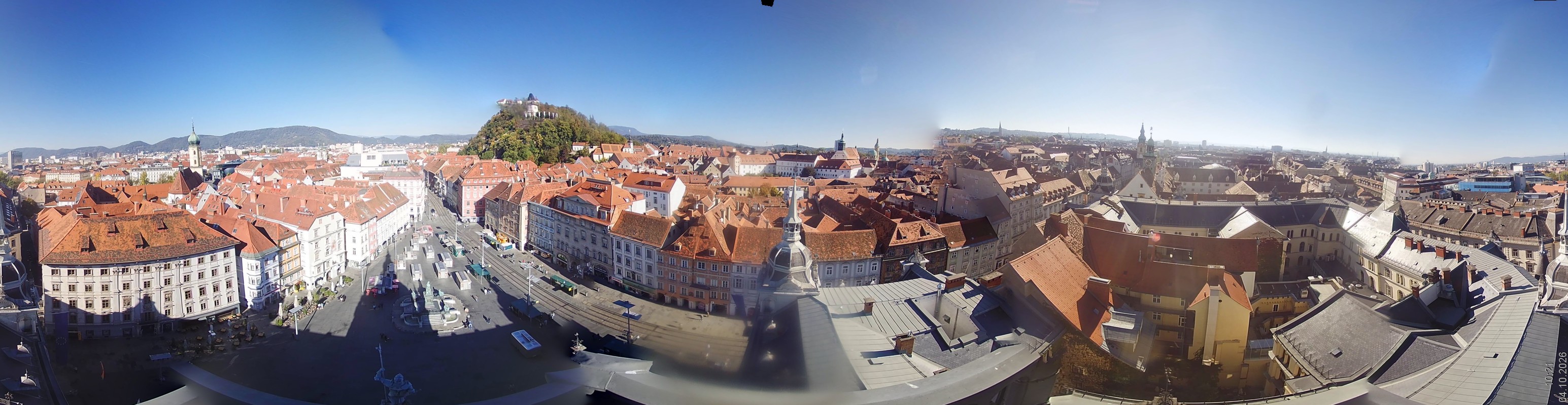 Archiv Foto Webcam Grazer Rathaus