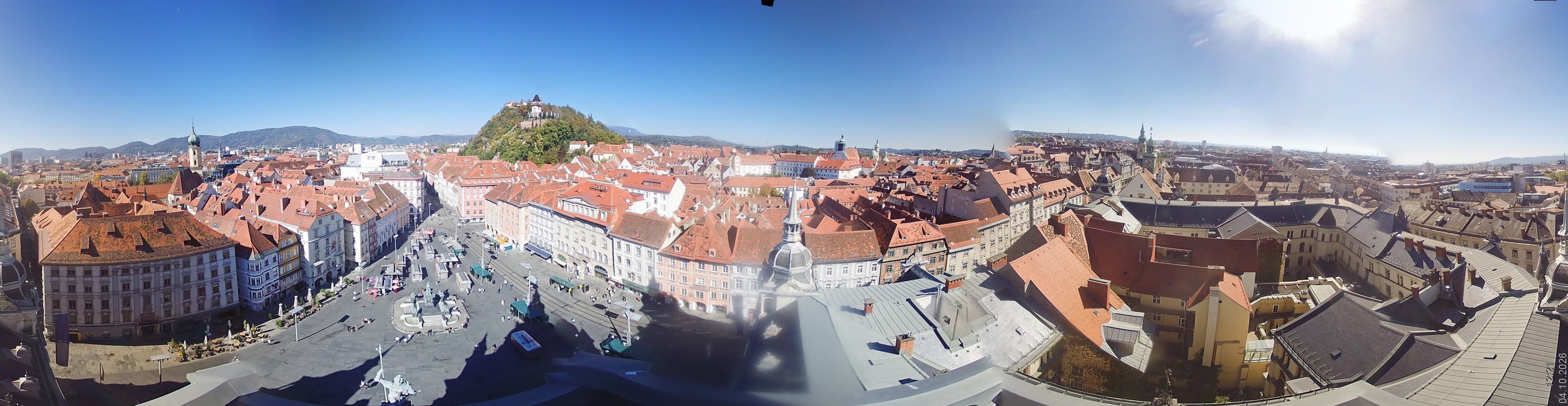Archiv Foto Webcam Grazer Rathaus