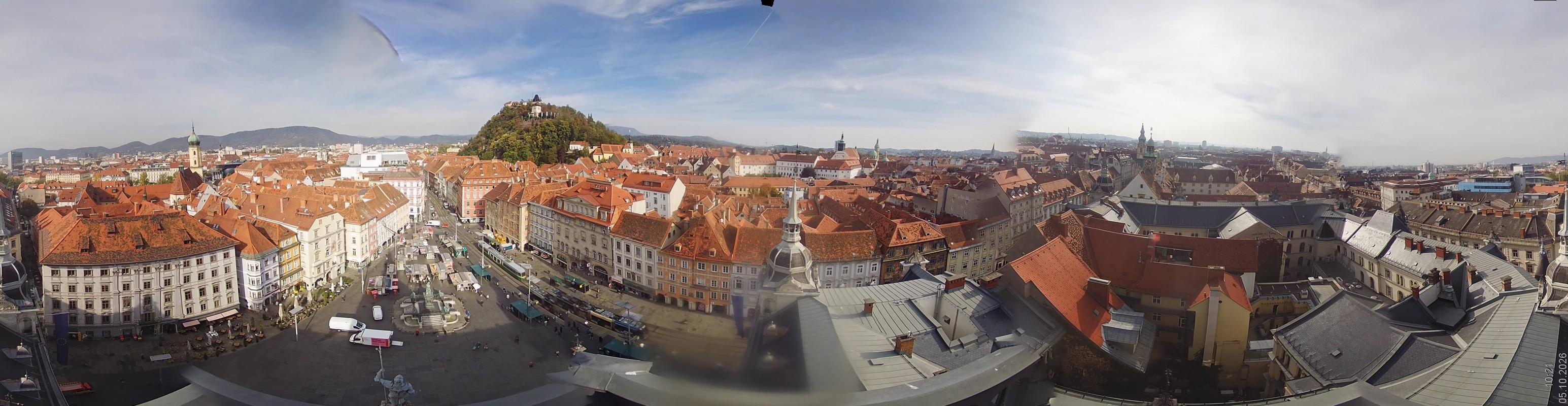 Archiv Foto Webcam Grazer Rathaus