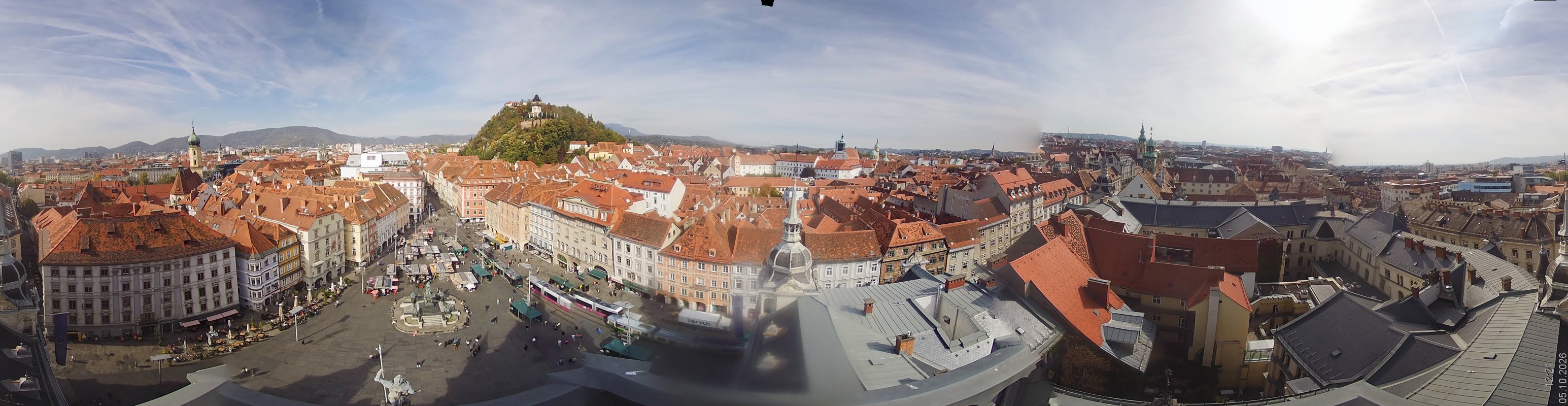 Archiv Foto Webcam Grazer Rathaus