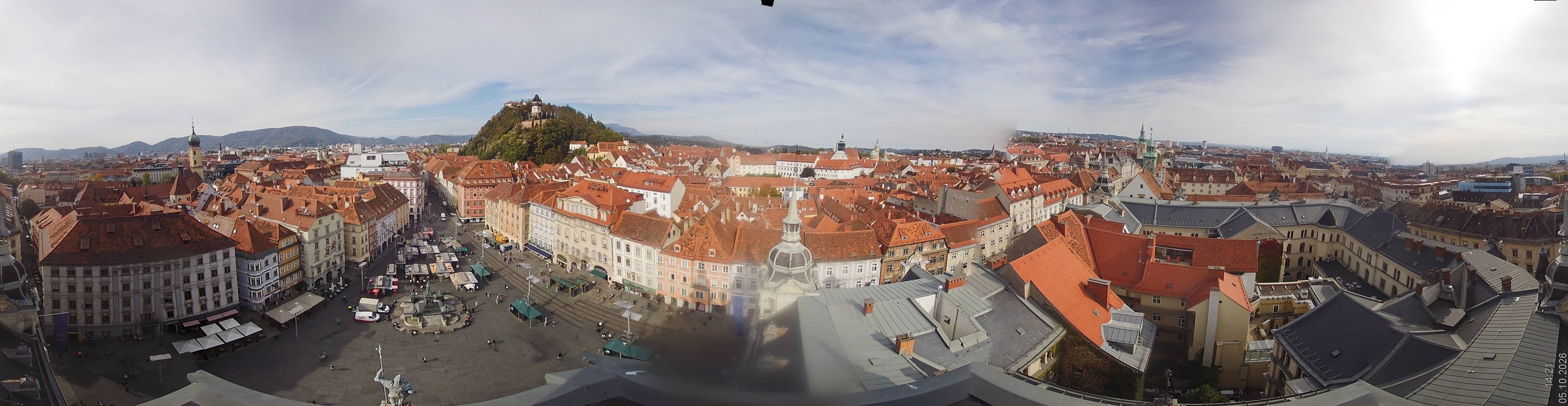 Archiv Foto Webcam Grazer Rathaus