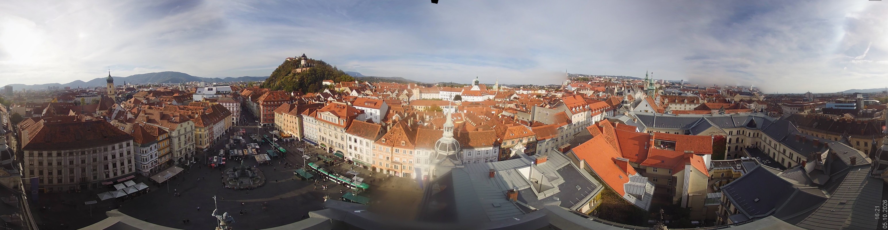 Archiv Foto Webcam Grazer Rathaus