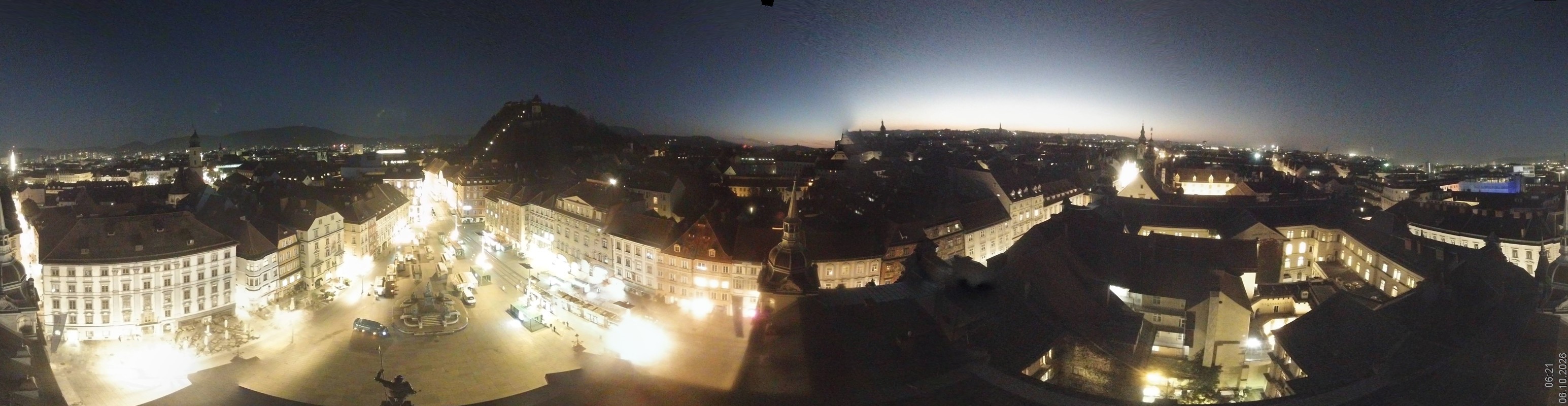 Archiv Foto Webcam Grazer Rathaus