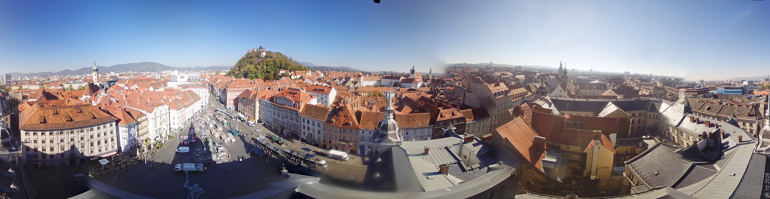 Archiv Foto Webcam Grazer Rathaus