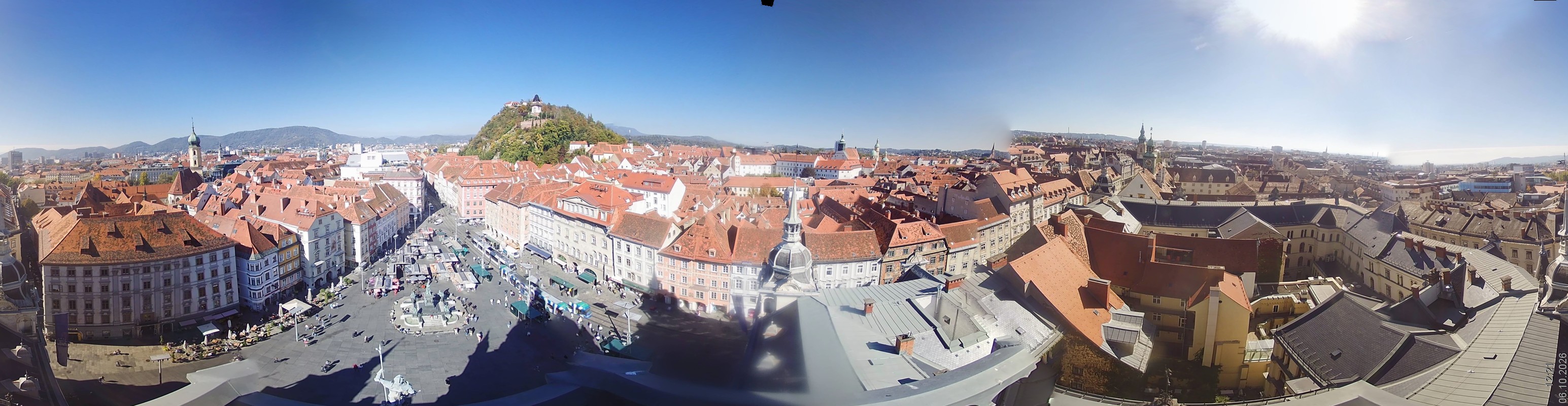 Archiv Foto Webcam Grazer Rathaus
