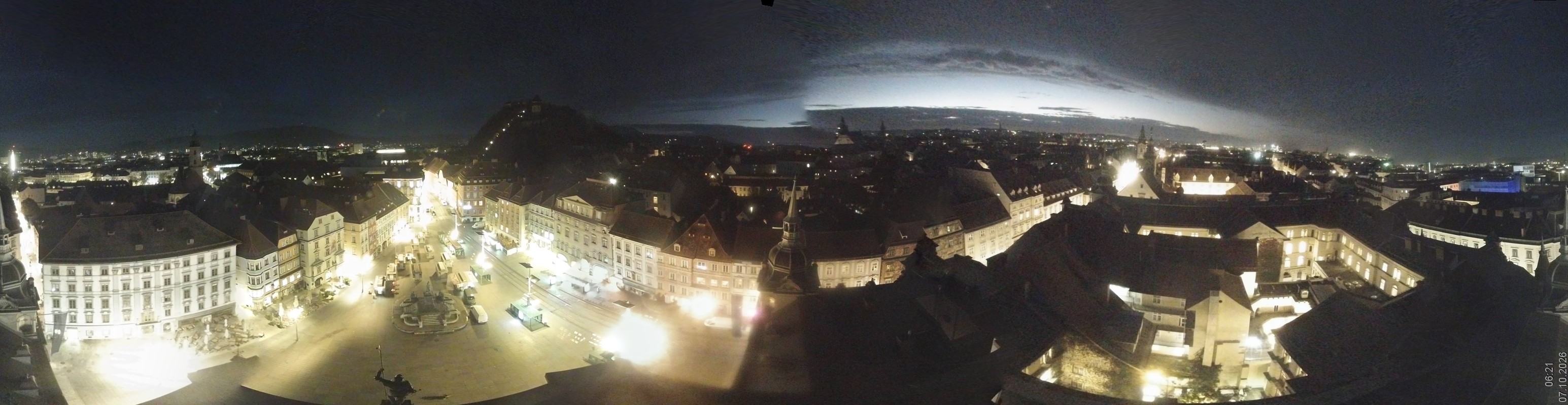 Archiv Foto Webcam Grazer Rathaus