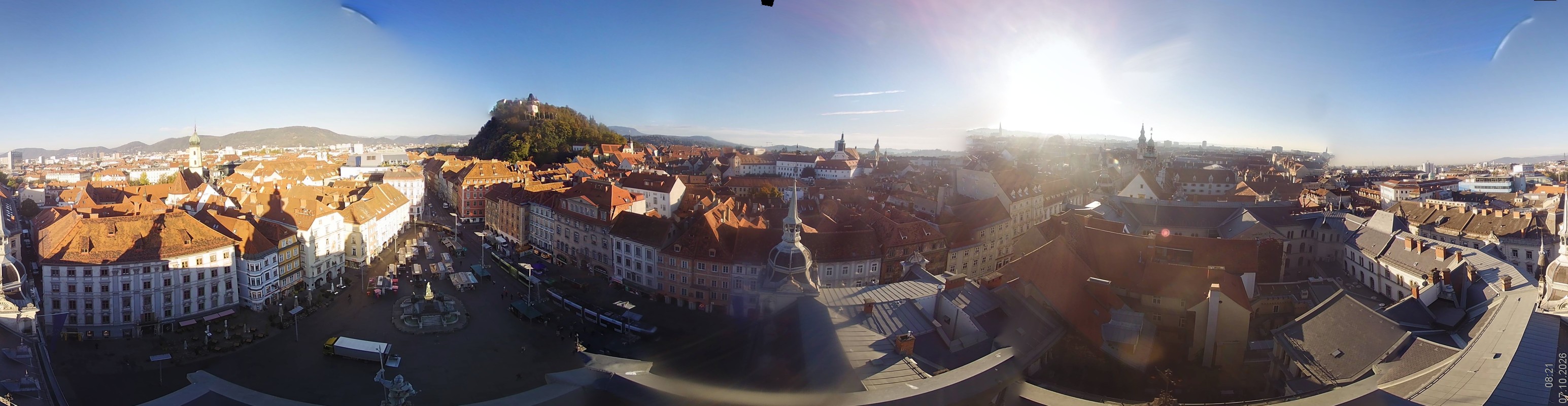 Archiv Foto Webcam Grazer Rathaus
