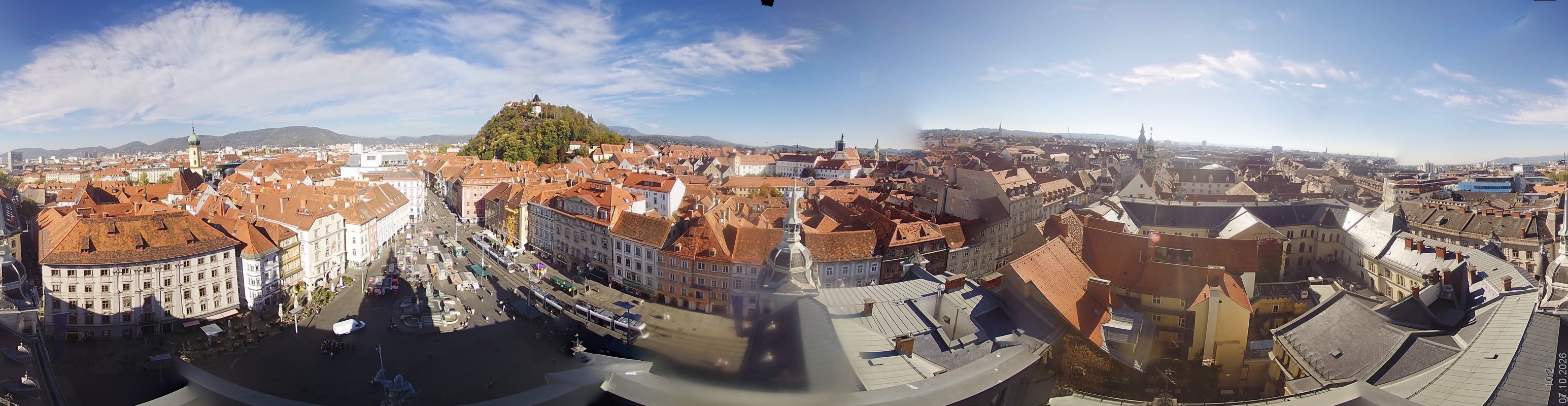 Archiv Foto Webcam Grazer Rathaus