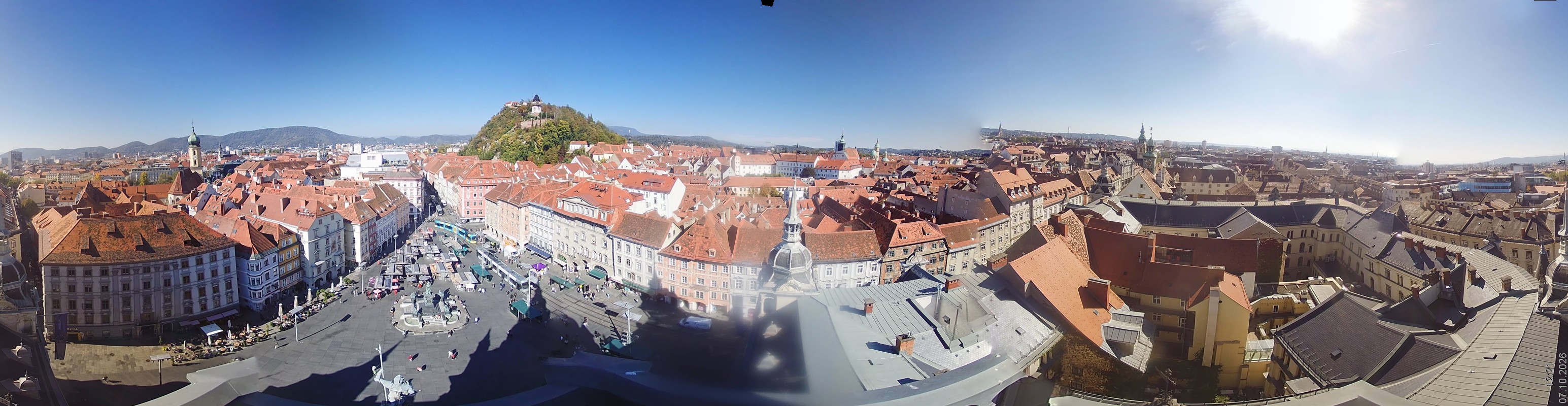 Archiv Foto Webcam Grazer Rathaus