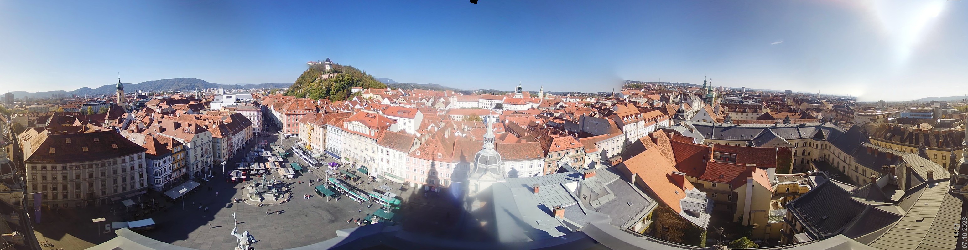 Archiv Foto Webcam Grazer Rathaus