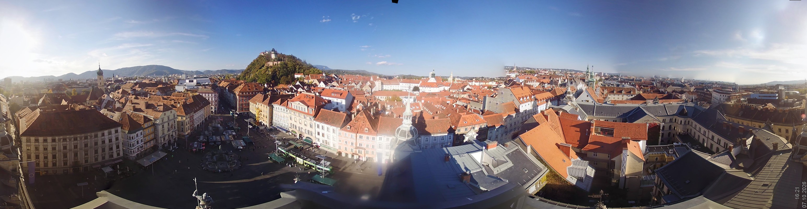 Archiv Foto Webcam Grazer Rathaus
