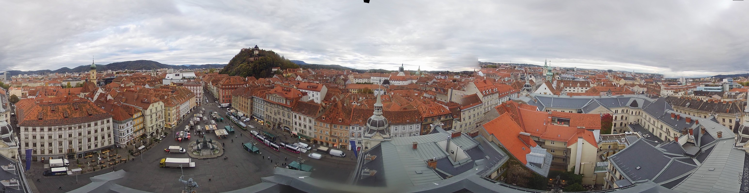 Archiv Foto Webcam Grazer Rathaus