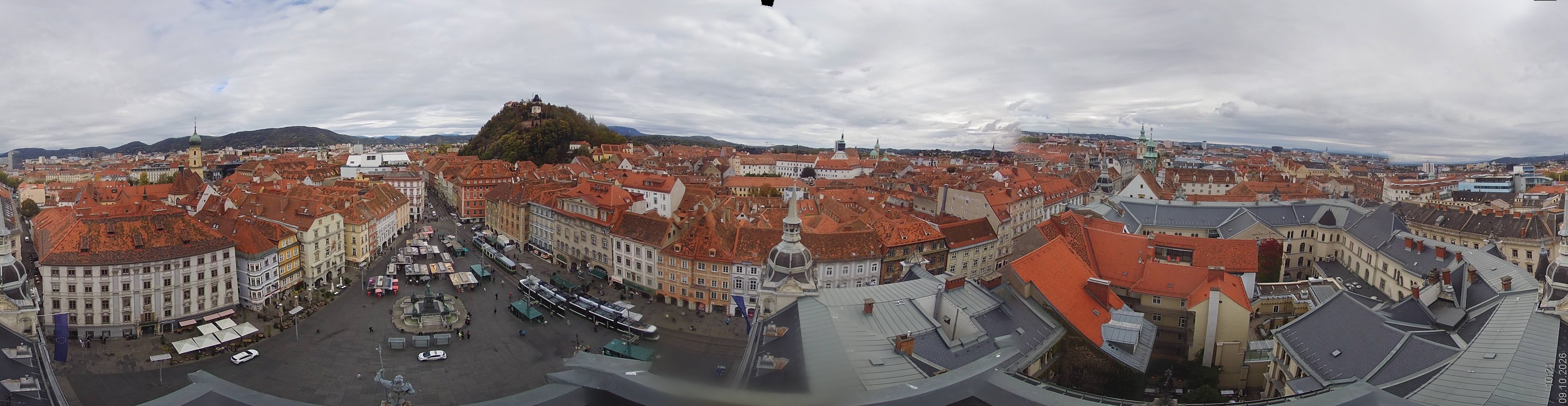Archiv Foto Webcam Grazer Rathaus