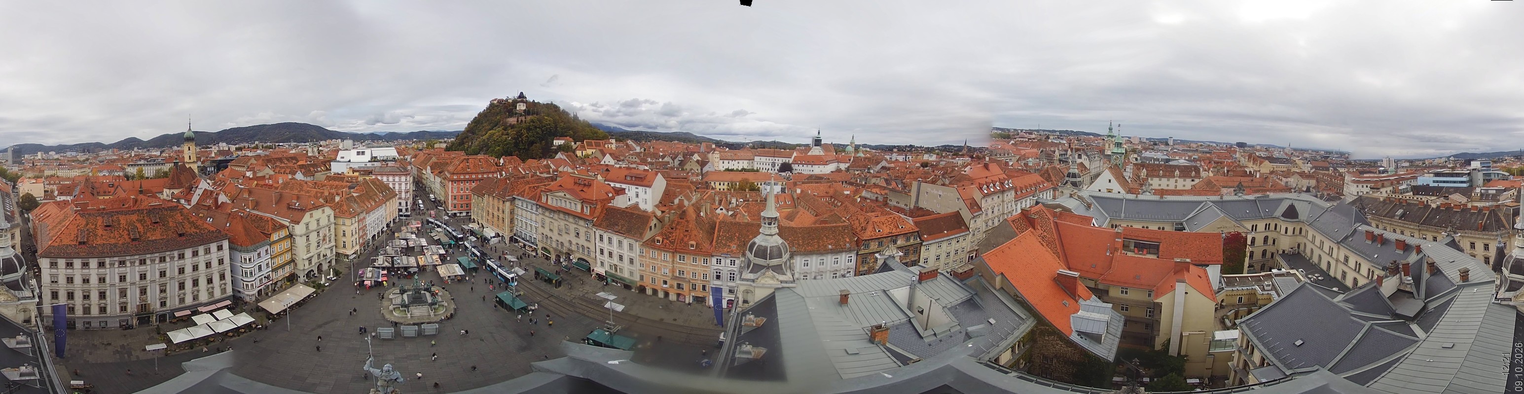 Archiv Foto Webcam Grazer Rathaus