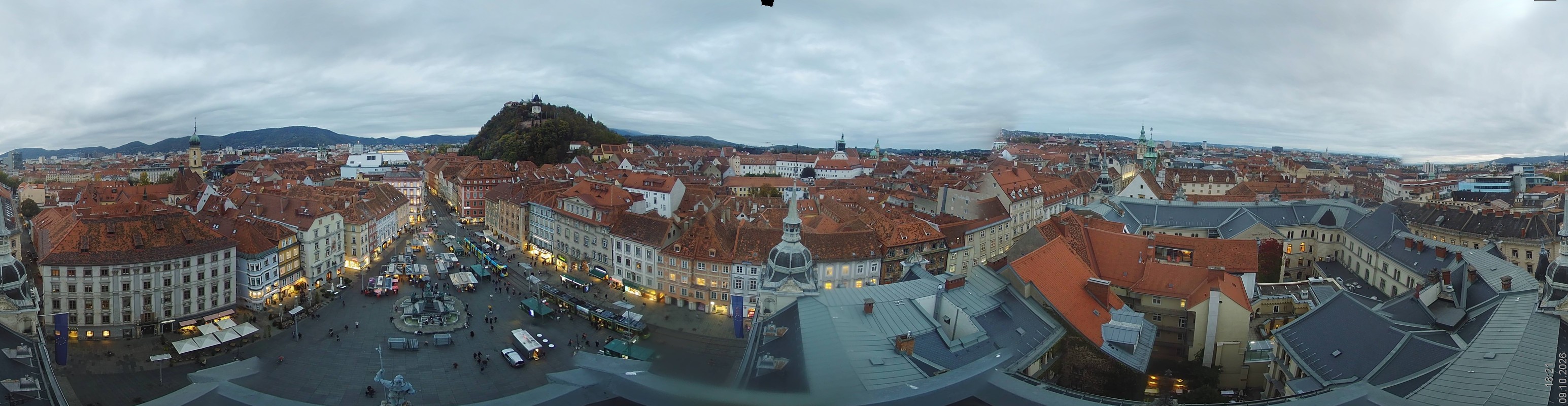 Archiv Foto Webcam Grazer Rathaus