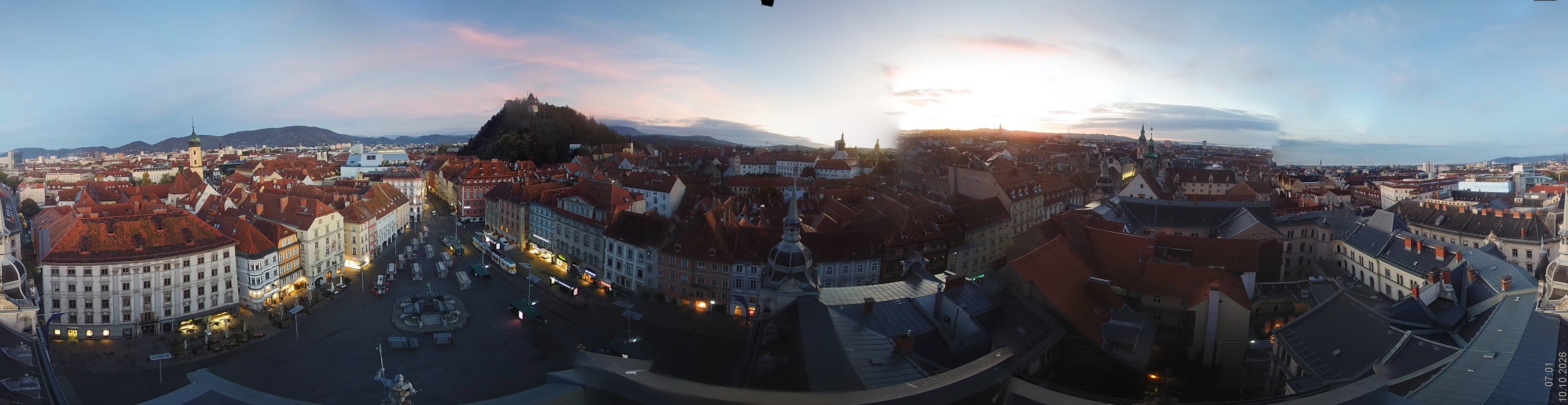 Archiv Foto Webcam Grazer Rathaus