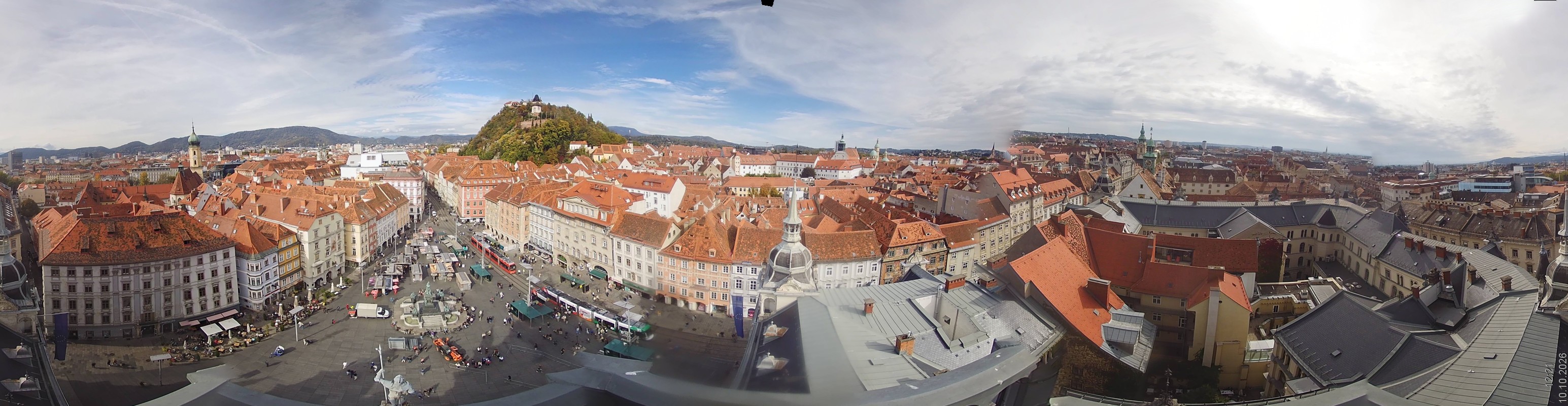 Archiv Foto Webcam Grazer Rathaus