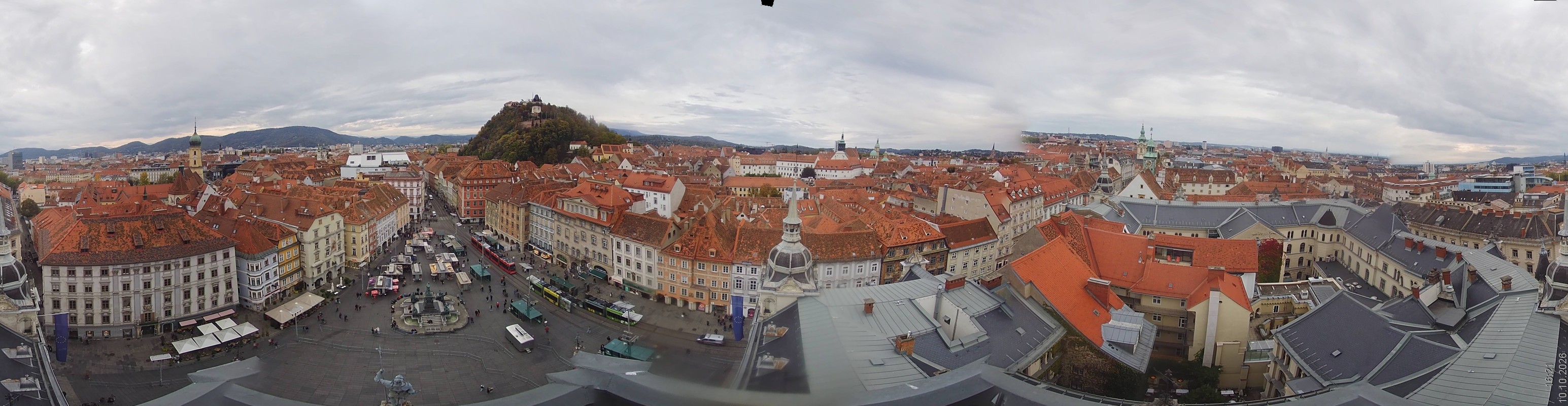 Archiv Foto Webcam Grazer Rathaus