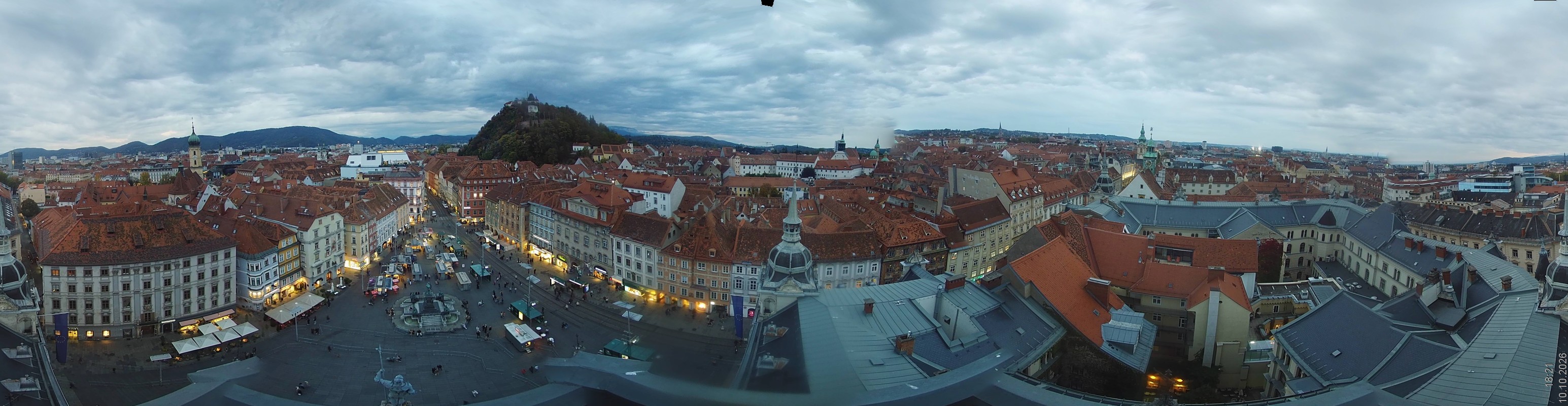 Archiv Foto Webcam Grazer Rathaus