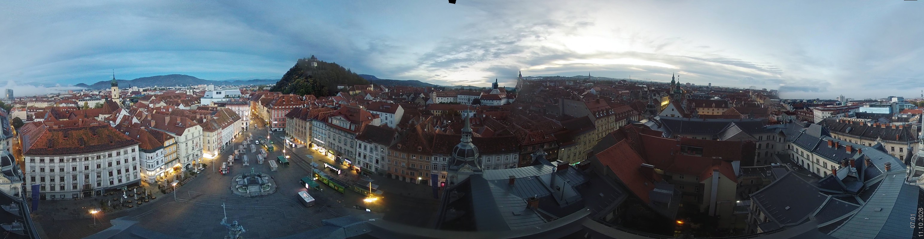 Archiv Foto Webcam Grazer Rathaus