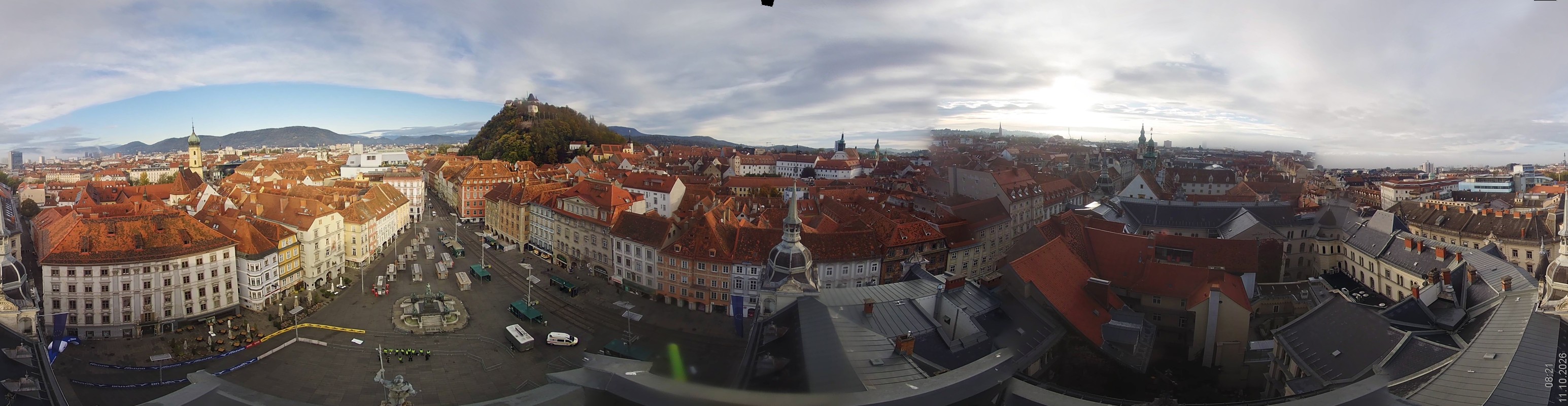 Archiv Foto Webcam Grazer Rathaus