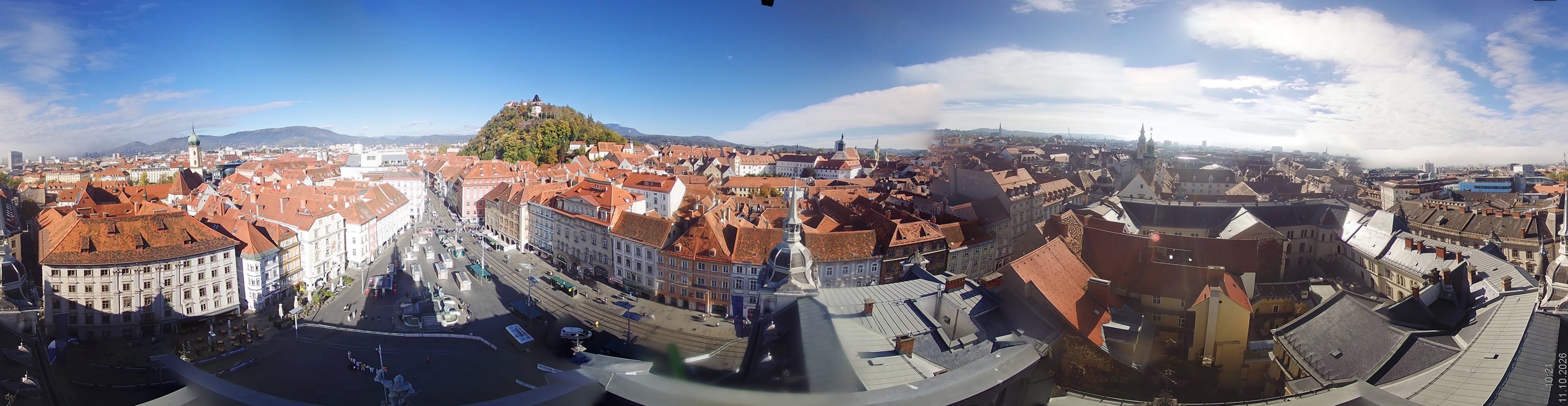 Archiv Foto Webcam Grazer Rathaus