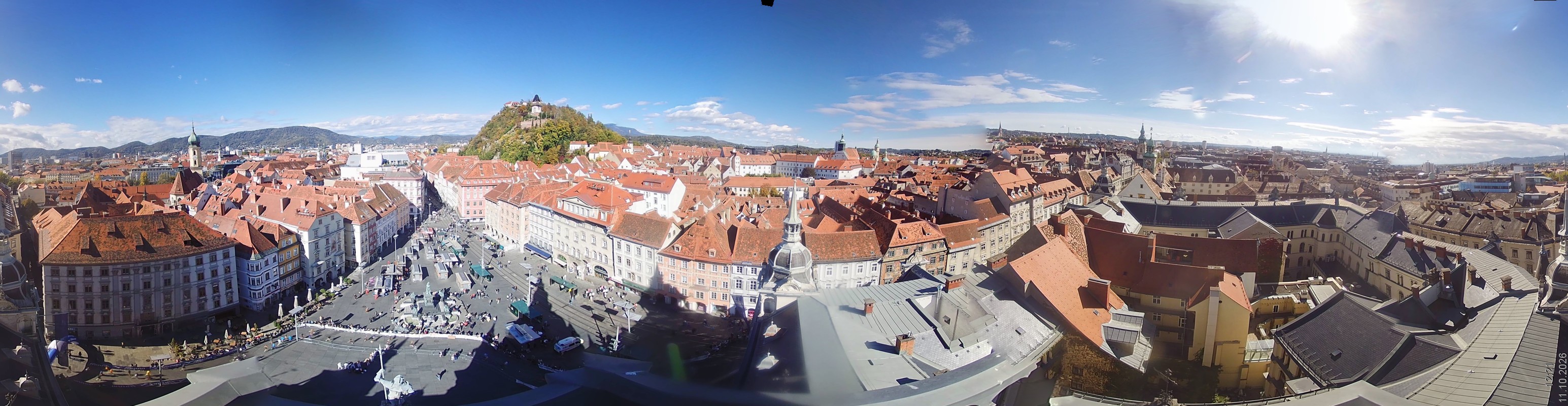 Archiv Foto Webcam Grazer Rathaus