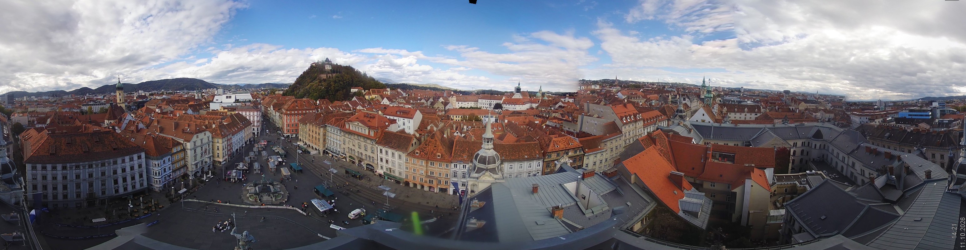 Archiv Foto Webcam Grazer Rathaus